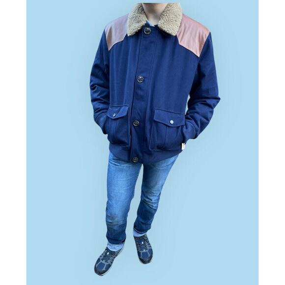 Rainforest Men's Navy Blue Thermolux Quilted Jacket Sz XL $495 - Picture 6 of 16